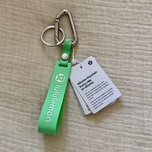 lululemon athletica Green Silicone Keychain